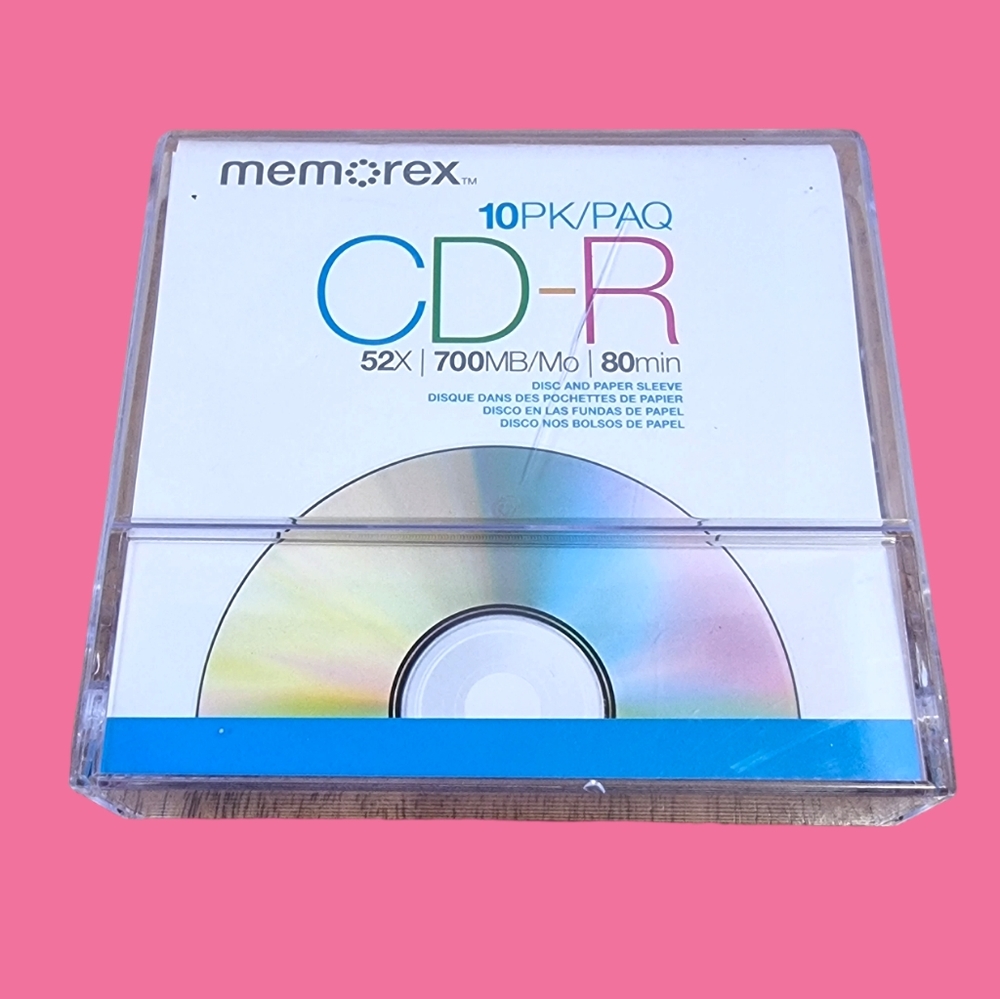 Memorex CD-R 52X 700MB 80 Min 10 Pack Blank Discs